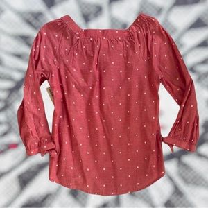 NWT Old Navy Square Neck Linen Top